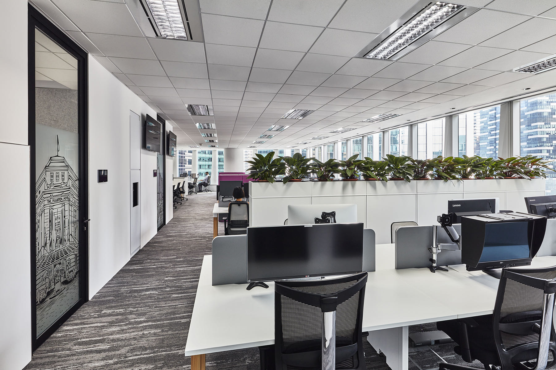 Open-plan workspace bbc-studios-singapore-office-7