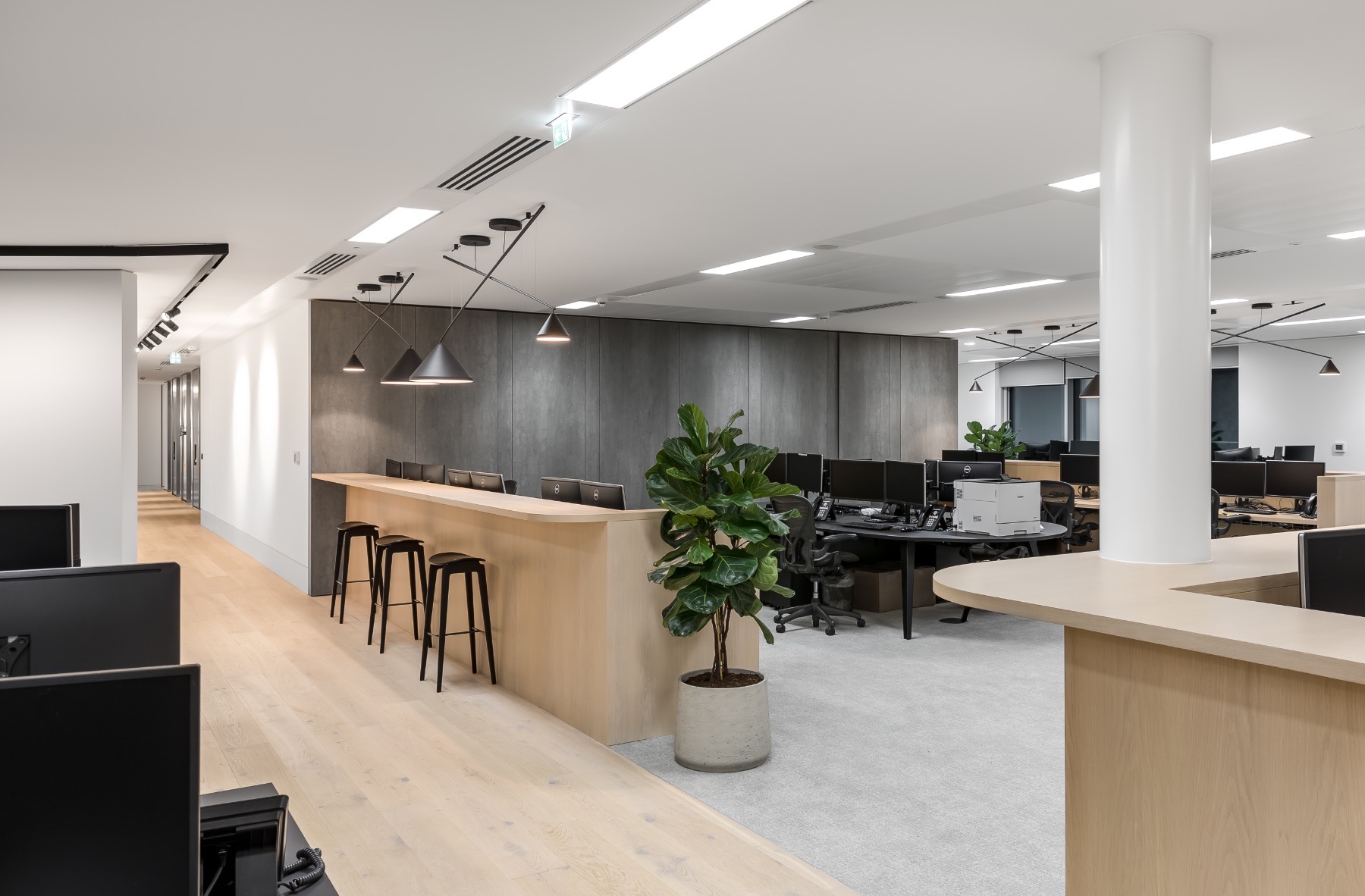 Open-plan workspace real-estate-firm-london-office-8